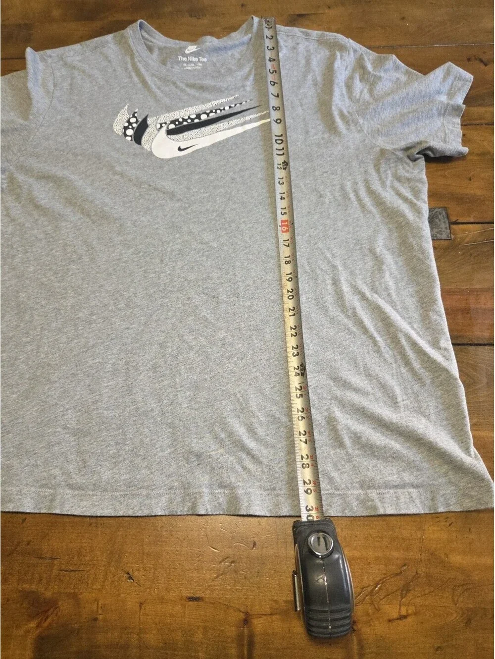 Nike Sportswear Swoosh Stack Graphic T-Shirt Dark Grey Heather Men's XXL 2XL